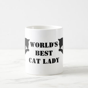 Die beste Katze-Lady der Welt Kaffeetasse