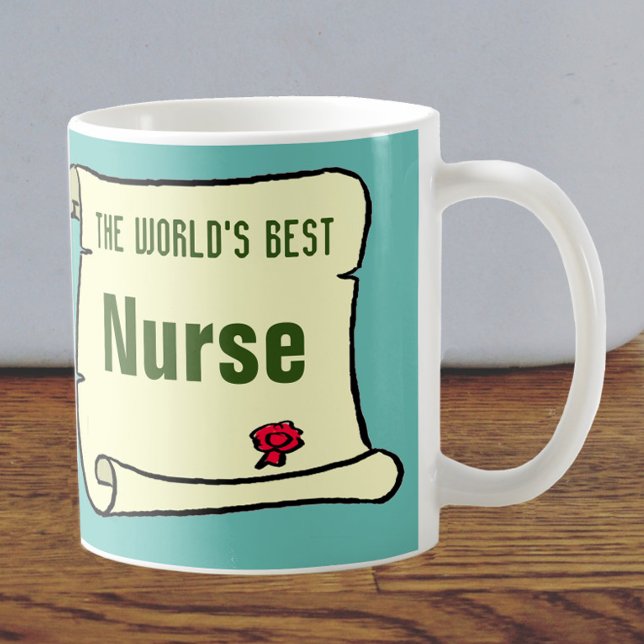 Die beste Krankenschwester der Welt. Kaffeetasse (Von Creator hochgeladen)