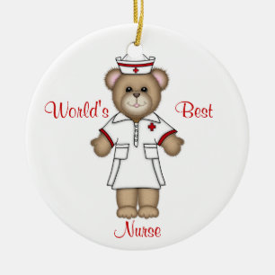 Die beste Krankenschwester der Welt Keramik Ornament