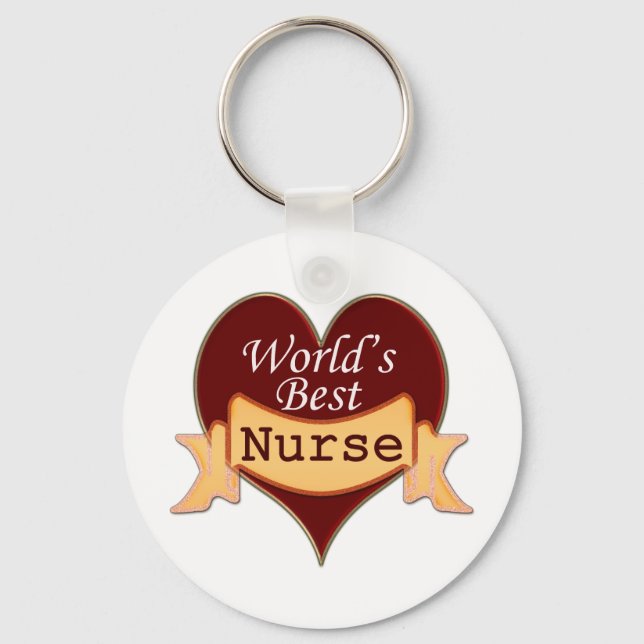 Die beste Krankenschwester der Welt Schlüsselanhänger (Vorderseite)