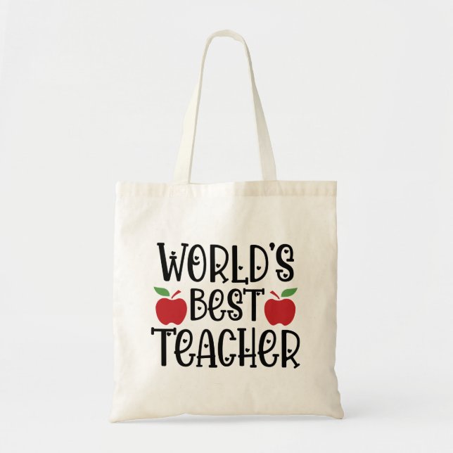 Die beste Lehrerbewertung der Welt Tragetasche (Vorne)