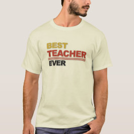 Die beste Lehrkraft aller Zeiten - Typografie-Desi T-Shirt