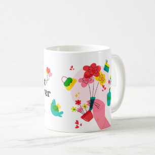 Die beste Mama aller Zeiten - farbenfrohe Tasse de