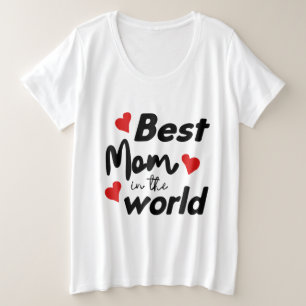 Die beste Mama am WeltMuttertag Große Größe T-Shirt