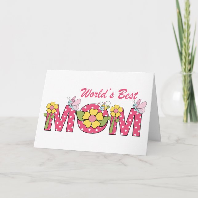Die beste Mama der NIEDLICHE Welt! Karte (Vorderseite)
