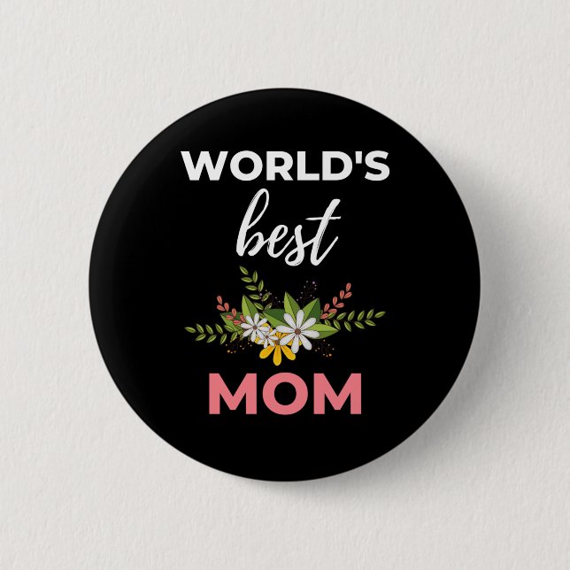 Die beste Mama der Welt Button (Vorderseite)