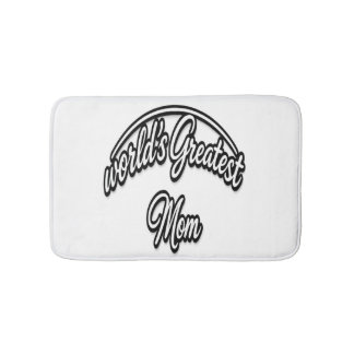 Die beste Mama der Welt Elegantes Kursivdesign Badematte