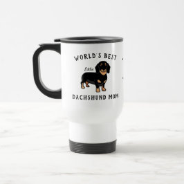 Die beste Mama der Welt für Personalisierte Dackel Reisebecher