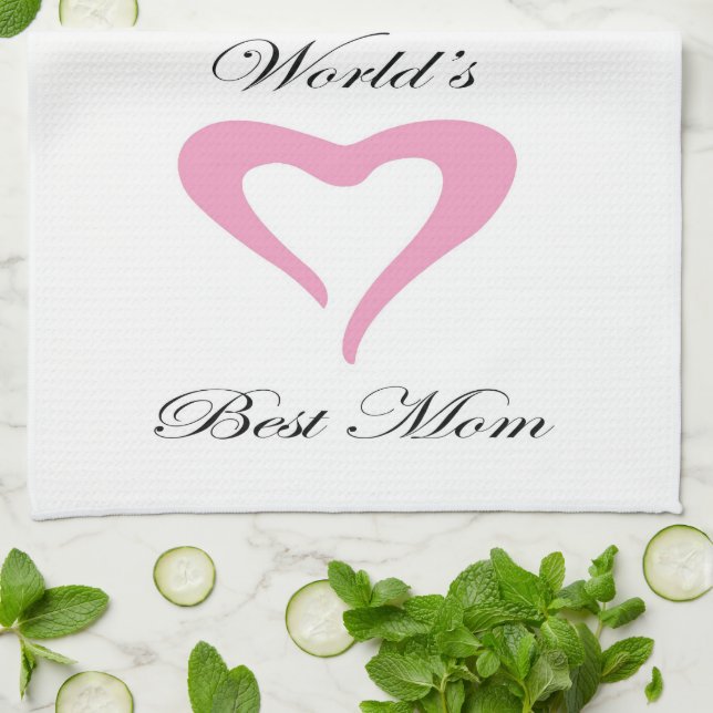 Die beste Mama der Welt Geschirrtuch (Gefaltet)