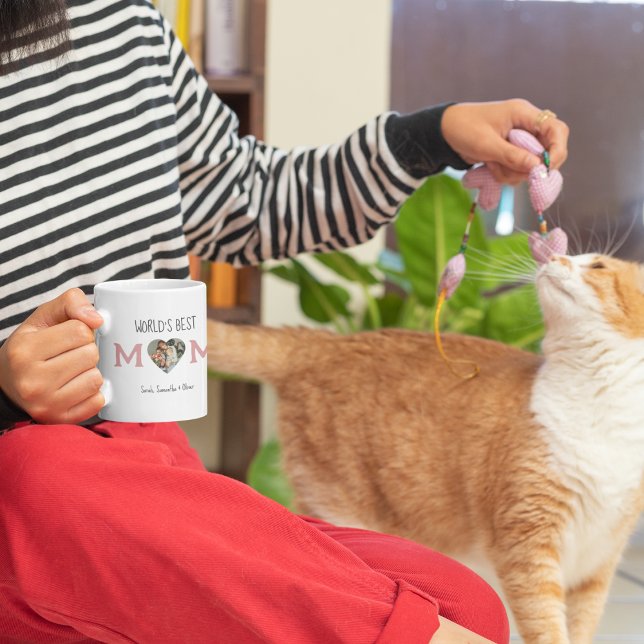 Die beste Mama der Welt - Herz-Foto und Geschenk f Kaffeetasse (Von Creator hochgeladen)