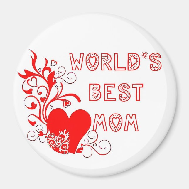 Die beste Mama der Welt Magnet (Vorne)