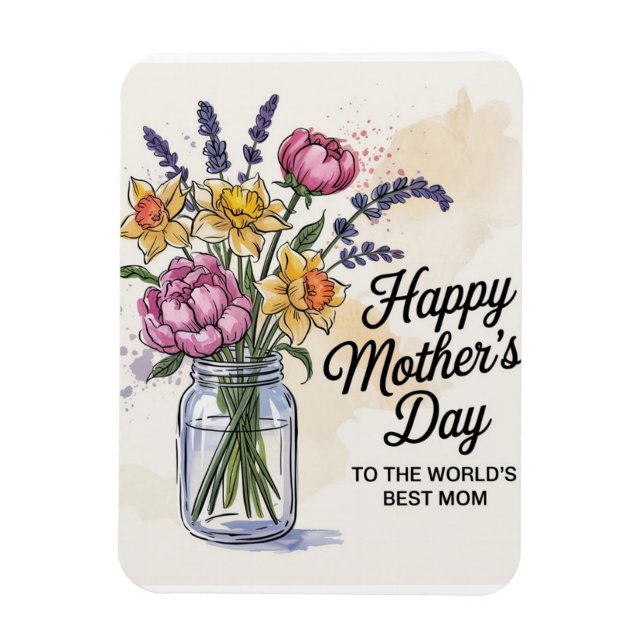 Die beste Mama der Welt Magnet (Vertikal)