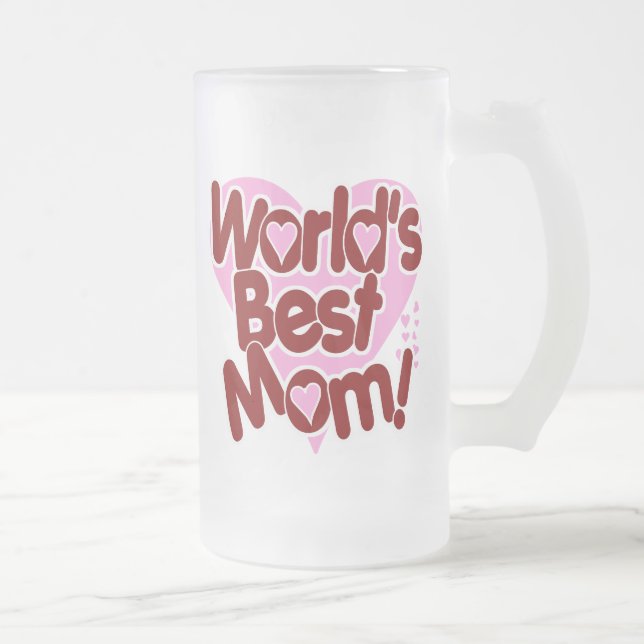 Die BESTE Mama der Welt! Mattglas Bierglas (Rechts)