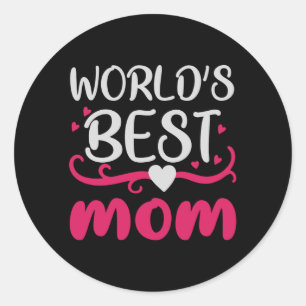 Die beste Mama der Welt Runder Aufkleber