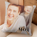 Die beste Mama der Welt seit 20XX Foto Kissen<br><div class="desc">Dieses einfache und moderne Design besteht aus Sans Serif und spielerischer kursiver Typografie und fügt ein individuelles Foto hinzu.</div>