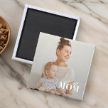 Die beste Mama der Welt seit 20XX Foto Magnet<br><div class="desc">Dieses einfache und moderne Design besteht aus Sans Serif und spielerischer kursiver Typografie und fügt ein individuelles Foto hinzu.</div>