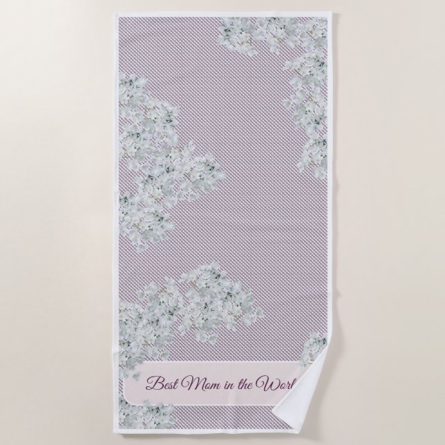 Die beste Mama der Welt Strandtuch (Vorderseite)