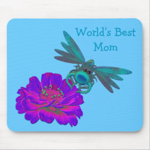 Die beste Mama-Dragonfly der Welt auf der Zinnia-B Mousepad