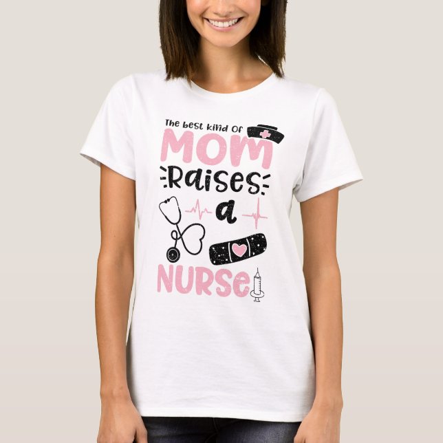 Die beste Mama erhöht eine Krankenversicherung T-Shirt (Vorderseite)
