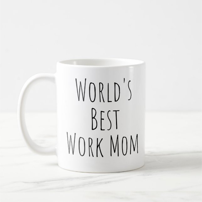 Die beste Mama für Arbeit Kaffeetasse (Links)