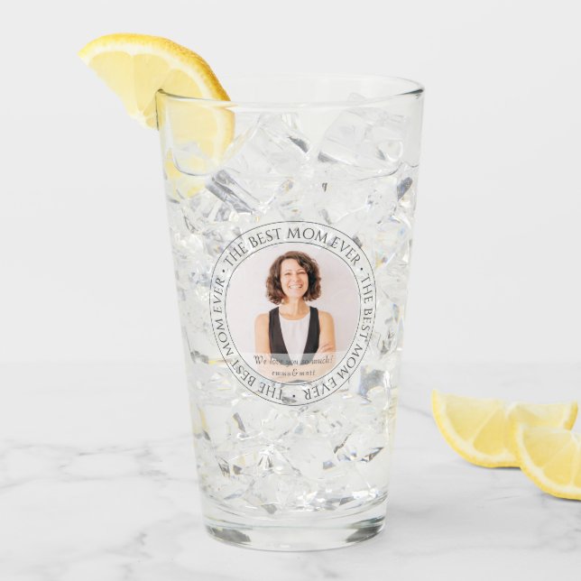 Die beste Mama für das moderne klassische Foto Glas (Vorderseite Ice)