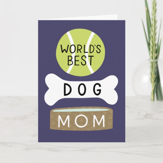 Die beste Mama für Hunde der Welt Karte (Vorderseite)