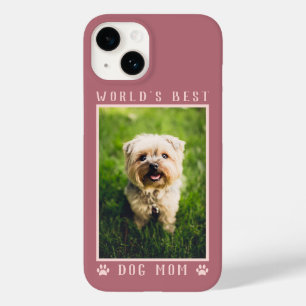 Die beste Mama für Hunde der Welt, rosafarbene Pfo Case-Mate iPhone 14 Hülle