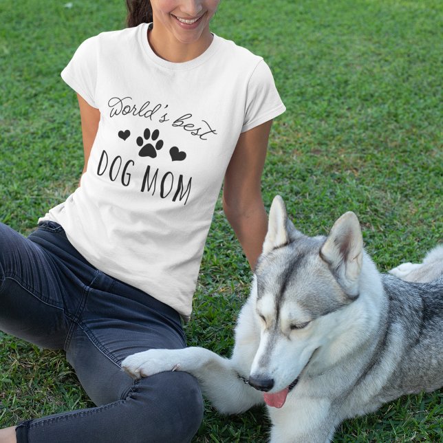 Die beste Mama für Hunde der Welt T-Shirt (Von Creator hochgeladen)