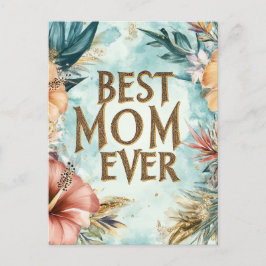 Die beste Mama für jeden Blumenfreund am Muttertag Feiertagspostkarte