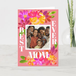 Die beste Mama für jedes schöne Aquarell Florals F Karte