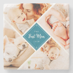 Die beste Mama für moderne, individuelle Fotos Steinuntersetzer