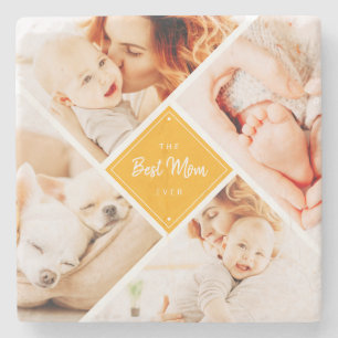 Die beste Mama für moderne, individuelle Fotos Steinuntersetzer