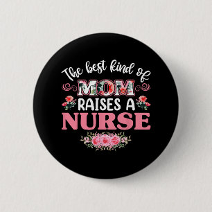 Die beste Mama hebt ein Shirt der Krankenschwester Button