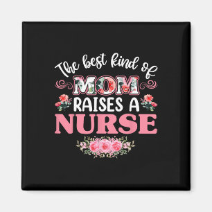 Die beste Mama hebt ein Shirt der Krankenschwester Magnet