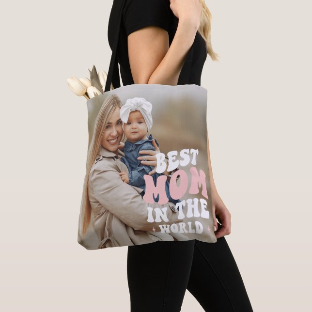 Die beste Mama im World Foto Tote Bag Tasche (Von Nahem)