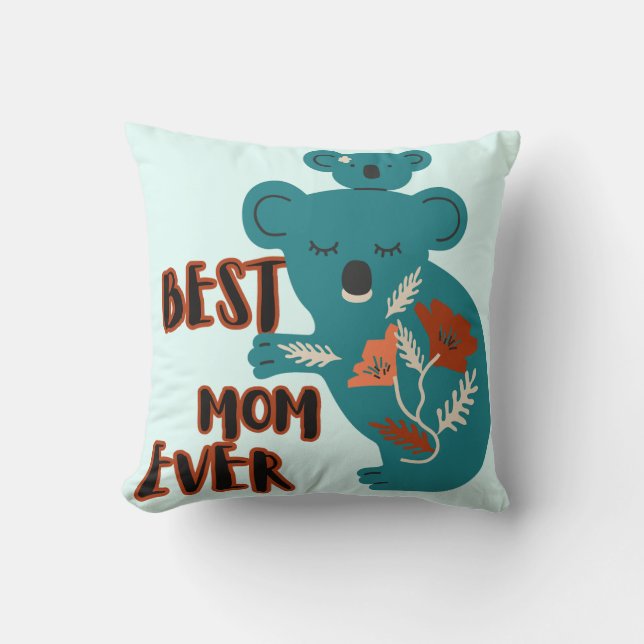 Die beste Mama je Koala Muttertag Kissen (Vorderseite)