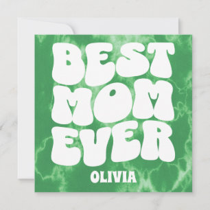 Die beste Mama je Mutterkarte der Grünen Gefärbte