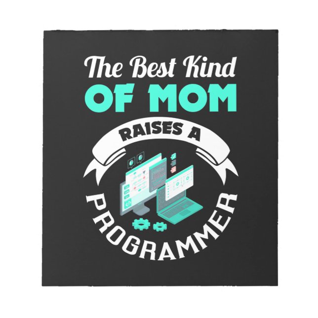 Die beste Mama löst einen Programmierer aus Notizblock (Vorderseite)