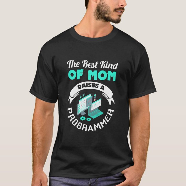 Die beste Mama löst einen Programmierer aus T-Shirt (Vorderseite)