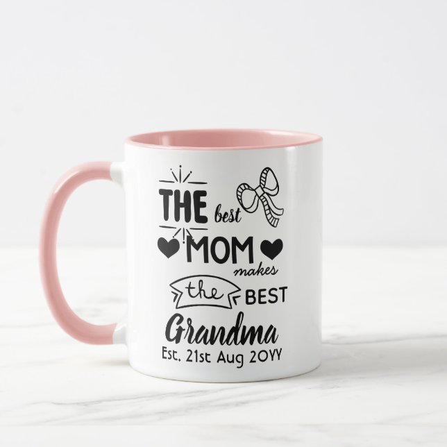 Die beste Mama macht das beste Oma Personalisiert Tasse (Links)
