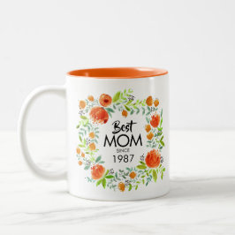 Die beste Mama seit der Tasse des Blumenkaffees