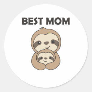 Die beste Mama Slots Mama mit Kindermüttertag Runder Aufkleber
