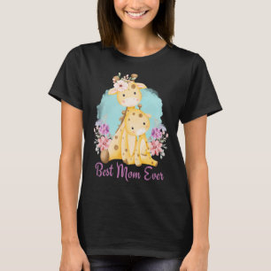 Die beste Mama überhaupt Süße Mama Baby-Giraffe un T-Shirt