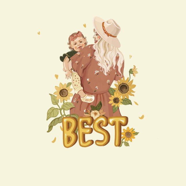 "Die Beste Mama von All Time Boho Style" Kissen (Von Creator hochgeladen)