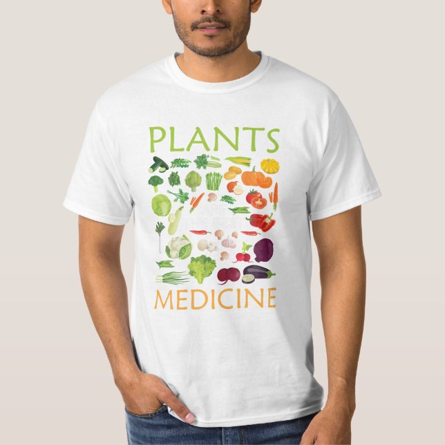 Die beste Medizin vegan T-Shirt (Vorderseite)