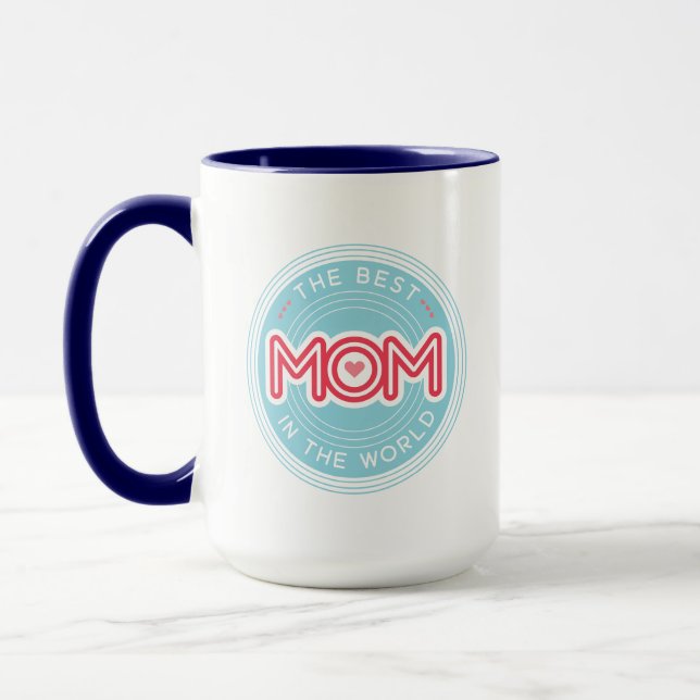 Die beste Mutter Cool Custom Farben  Tasse (Links)