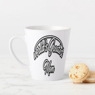 Die beste Mutter der Welt Elegantes Kursivdesign Milchtasse