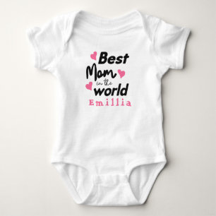 Die beste Mutter der Welt, Personalisierter Name N Baby Strampler