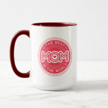 Die beste Mutter Magenta Pink Moderne Typografie