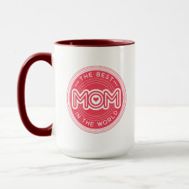 Die beste Mutter Magenta Pink Moderne Typografie Tasse